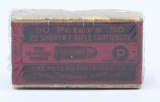 50 Rd Collector Box Of Peters .22 Short Ammunition