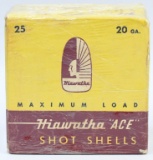 25 Rd Collector Box Of Hiawatha 20 Ga Shotshells