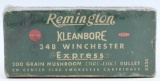 20 Rd Collector Box Of Remington .348 Win Ammo