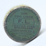 100 Rd Collector Container Of Goldsmark FL Caps