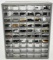 Large Gunsmith Organizer W/ parts 60 small drawer