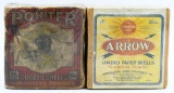 2 Antique Collector Boxes Of Shotshells 20 Gauge