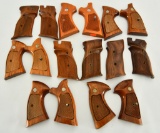 (6) Smith and Wesson Wood Grips Various