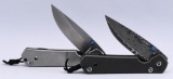 (2) Folding Pocket Knives Chris Reeve Replicas
