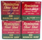 4 Boxes of Vintage Remington 20 Ga Shotshells