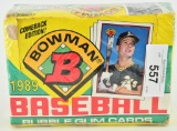 1989 Bowman Baseball Bubble Gum Card Set