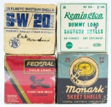 4 Vintage Collector 20 Gauge Shotshell Boxes