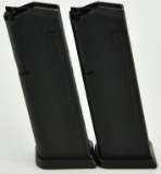 2 Glock 9mm 15 Round Magazines