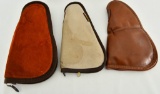 3 Soft Padded Pistol / Handgun Cases