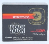 20 Rounds Of Winchester Black Talon 9mm Luger