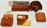 Mixed Selection Of Various Size Leather Holsters