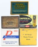 5 Various Vintage 20 Gauge Shotshell Boxes