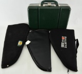 3 Soft Padded Cases & 1 Handgun Hardcase