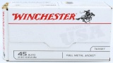 100 Rounds Of Winchester .45 Auto Ammunition