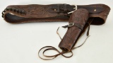 Cowboy Leather Ammo Belt & Holster Combo