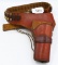 Tan Leather Ammo Belt & Holster Combo