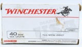50 Rds Of Winchester USA .40 S&W Ammunition