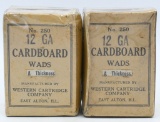 2 Collector Boxes Of Western 12 Ga Cardboard Wads