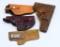 4 Various Size Leather Holsters