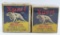 2 Rare Western Expert Pointing Dog Collector Boxes