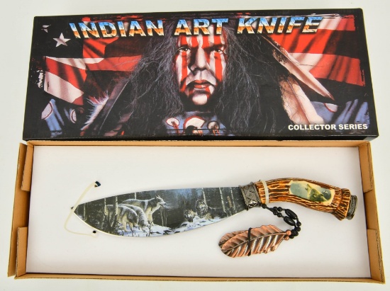 New In Box Collector Series Indian Art Knife W/
