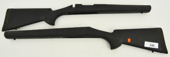 2 Like New Black Rubber Replacement Stocks