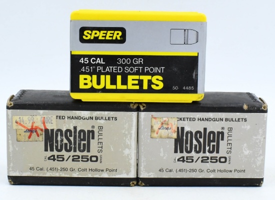 250 Count Of .45 Caliber Reloading Bullet Tips
