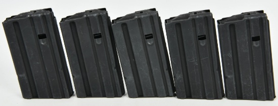 (5) ASC AR15 .223 5.56 Metal Mags 15 shot