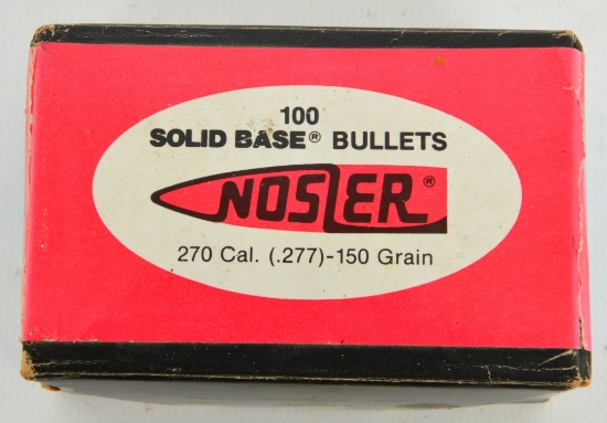 100 Ct Of Nosler .270 Caliber Reloading Bullet