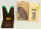 SILE Walnut wood grips, Hogue Wood Grips, stand