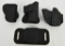 4 Various Size Right Handed Holsters
