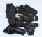 5 Various Size Black Leather Holsters