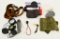 Accessory Lot; leather sling, scope covers, gunsli