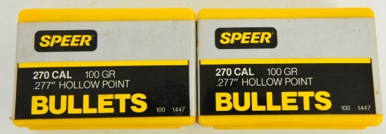 200 Ct Of Speer .270 Cal Reloading Bullet Tips