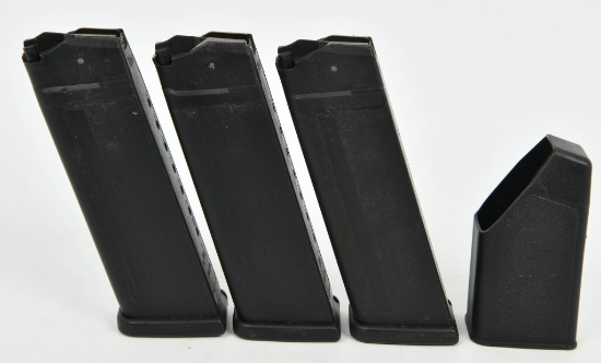 (3) Glock 10mm 10 shot magazines w/1 loader