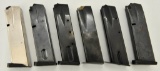 (6) various 9mm Magazines 15-17 rounds