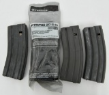4 various AR / M4 Metal and polymer magazines