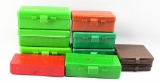 10 Various Size Plastic Ammo Storage Containers
