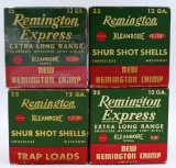4 Remington Shur-Shot Empty Collector Shotshell