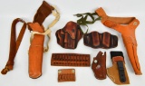 Large Selection Of Various Size Leather Holsters