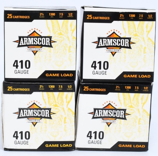 100 Rds of Armscor Game Load .410 Ga Shotshells