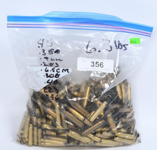 6.3 LBS of Various Caliber Empty Brass Casings