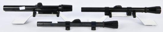 2 Vintage Weaver Scopes & 1 Bushnell Rifle Scope