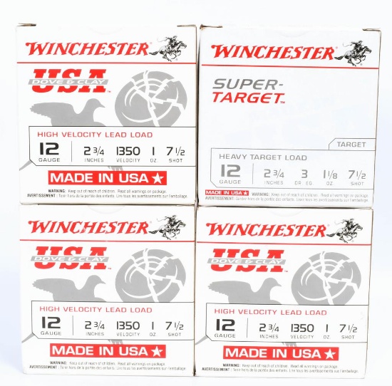 100 rds Winchester 12 Gauge shotshells HV and HT