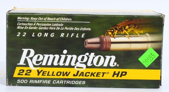 500 rds Remington Yellow Jacket .22 LR HP ammo