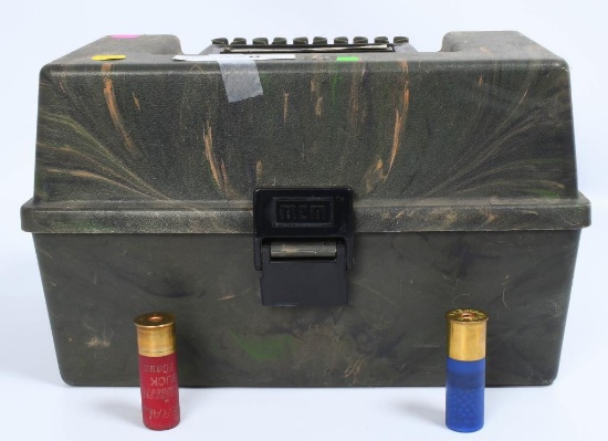 approx 100 various 12 Gauge Shotshells in ammo con