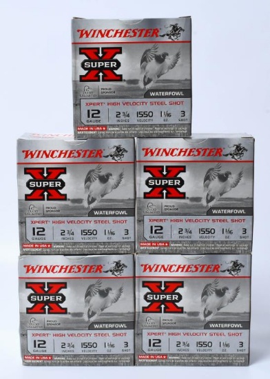 125 Rds of Winchester Super-X 12 Ga HV Shotshells