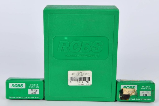 3 RCBS Reloading Neck Expander & Bullet Sizers