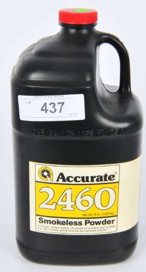 8 LB Container Of Accurate 2460 Rifle Gun Powder