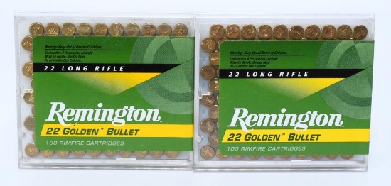 200 Rds of Remington Golden Bullet .22 LR Ammo